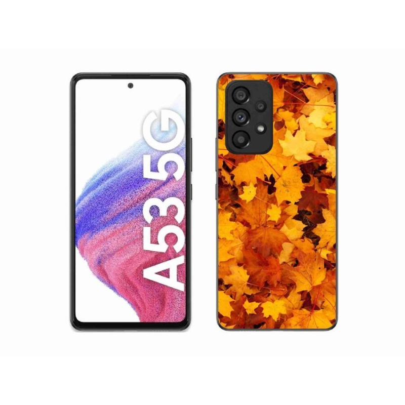 Gélový kryt mmCase na mobil Samsung Galaxy A53 5G - javorové listy