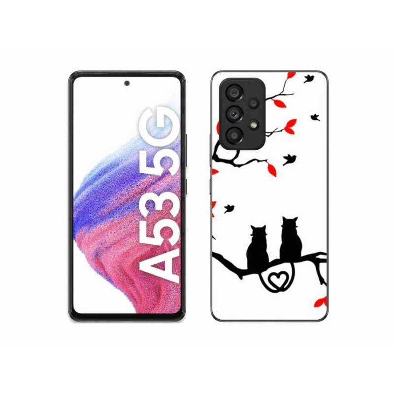 Gélový kryt mmCase na mobil Samsung Galaxy A53 5G - mačacia láska