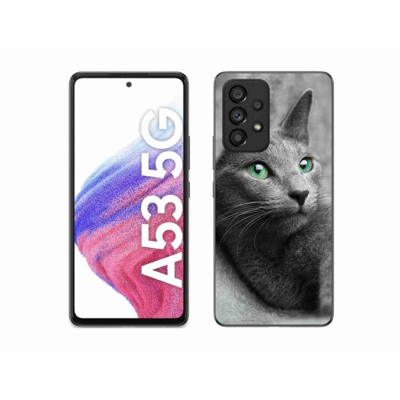 Gélový kryt mmCase na mobil Samsung Galaxy A53 5G - mačka 2