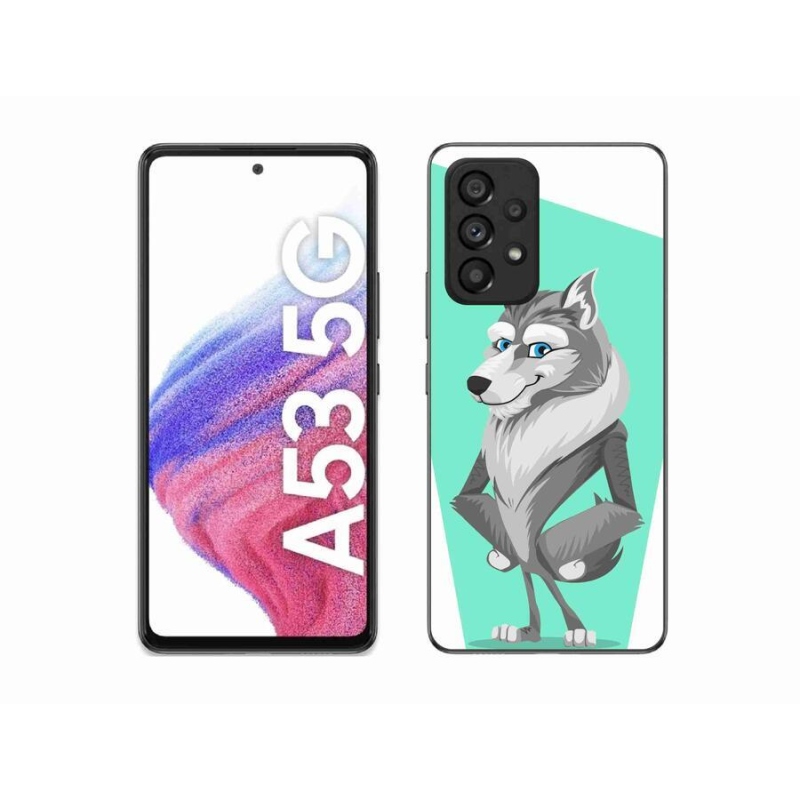 Gélový kryt mmCase na mobil Samsung Galaxy A53 5G - kreslený vlk