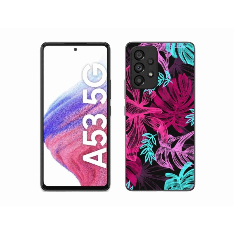 Gélový kryt mmCase na mobil Samsung Galaxy A53 5G - kvety 1