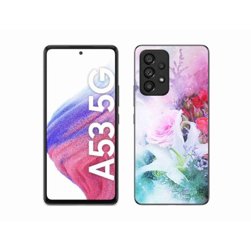 Gélový kryt mmCase na mobil Samsung Galaxy A53 5G - kvety 4