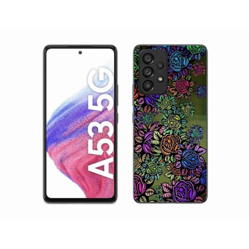 Gélový kryt mmCase na mobil Samsung Galaxy A53 5G - kvety 6