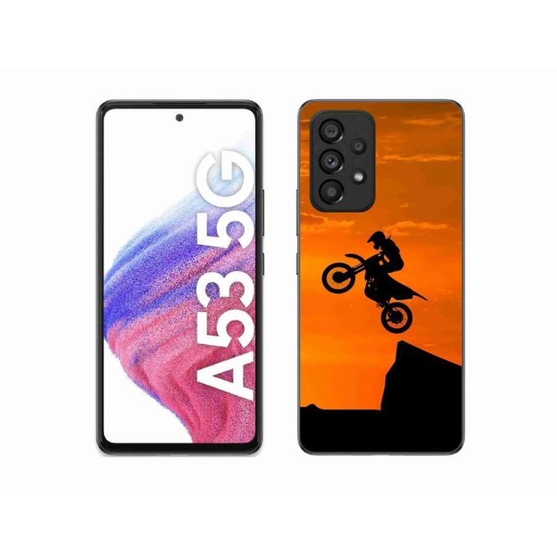 Gélový kryt mmCase na mobil Samsung Galaxy A53 5G - motocross