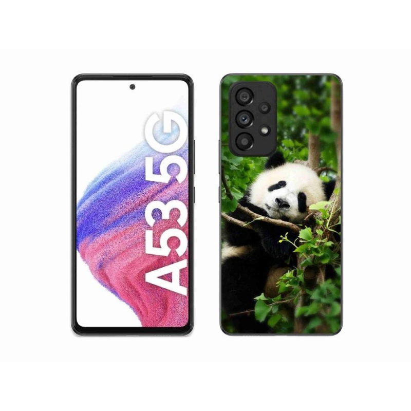 Gélový kryt mmCase na mobil Samsung Galaxy A53 5G - panda