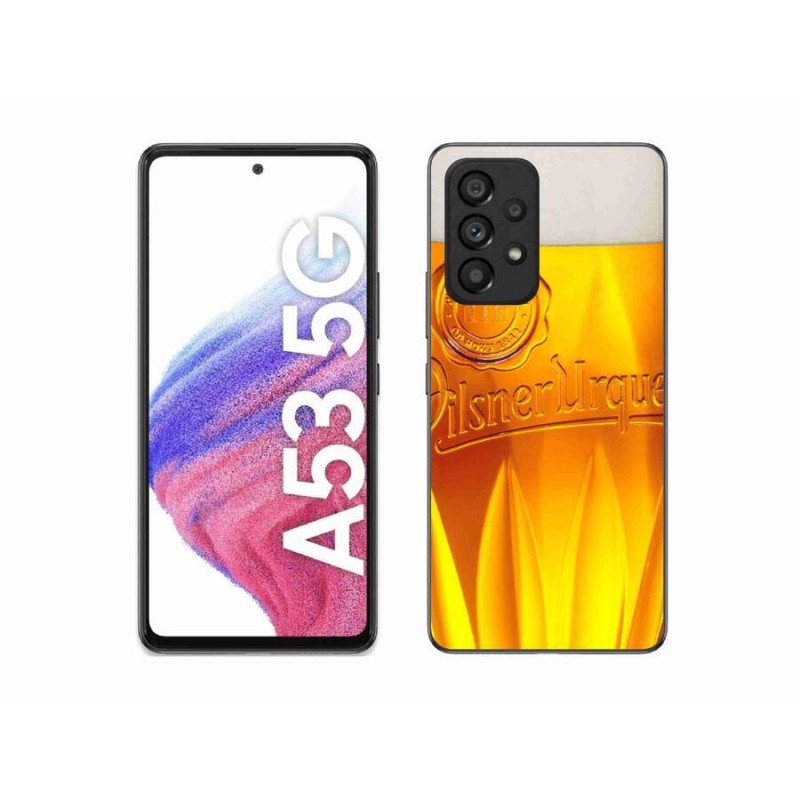 Gélový kryt mmCase na mobil Samsung Galaxy A53 5G - pivo