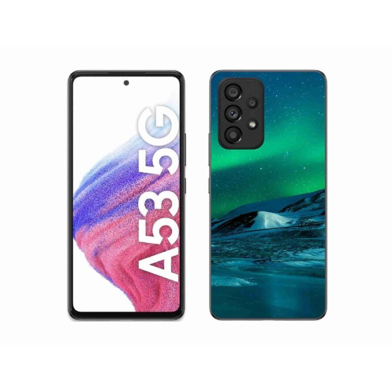 Gélový kryt mmCase na mobil Samsung Galaxy A53 5G - polárna žiara