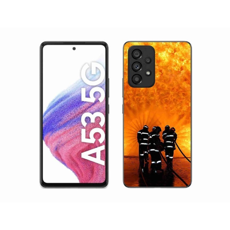 Gélový kryt mmCase na mobil Samsung Galaxy A53 5G - požiar