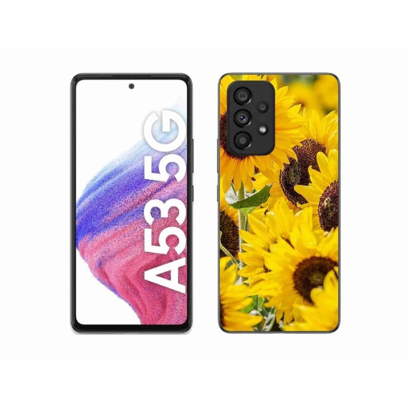 Gélový kryt mmCase na mobil Samsung Galaxy A53 5G - slnečnica