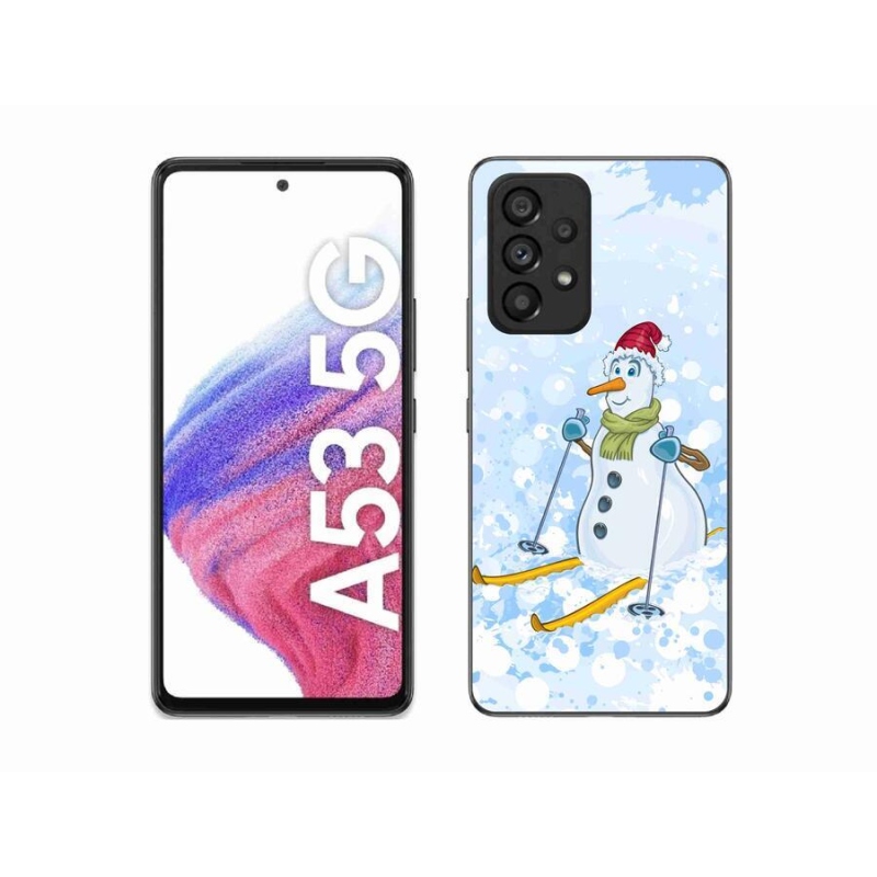 Gélový kryt mmCase na mobil Samsung Galaxy A53 5G - snehuliak