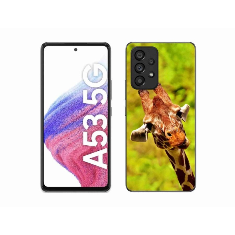 Gélový kryt mmCase na mobil Samsung Galaxy A53 5G - žirafa