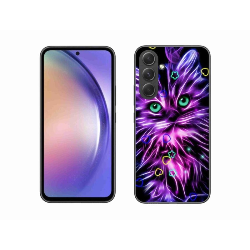 Gélový kryt mmCase na mobil Samsung Galaxy A54 5G - abstraktná mačka