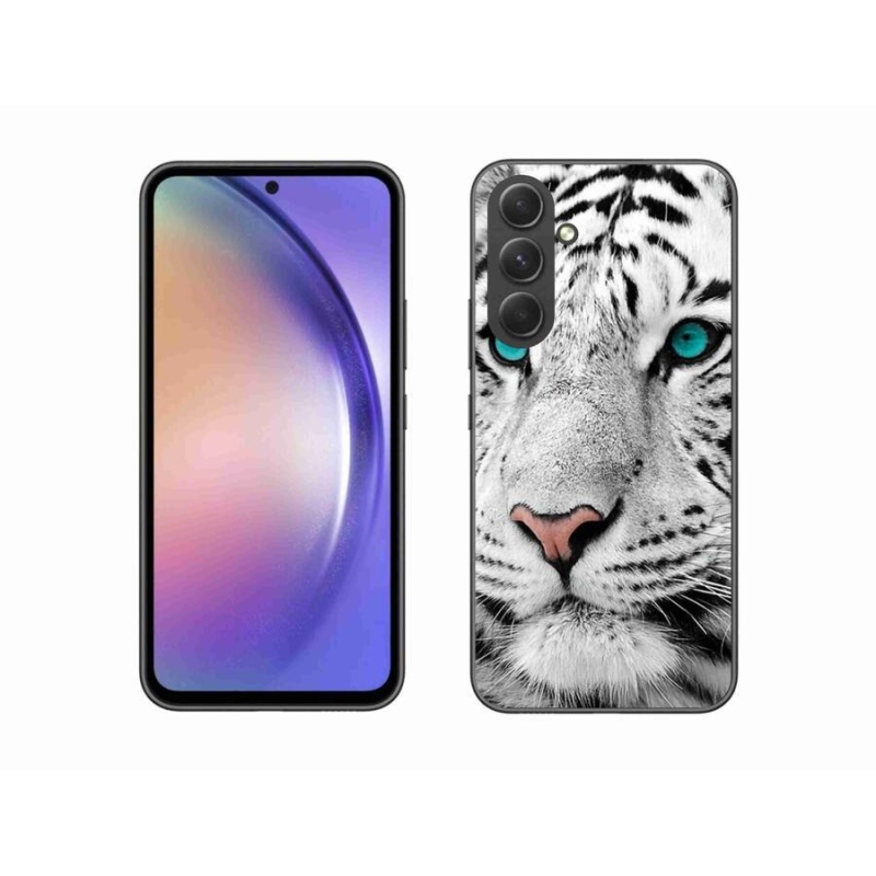 Gélový kryt mmCase na mobil Samsung Galaxy A54 5G - biely tiger