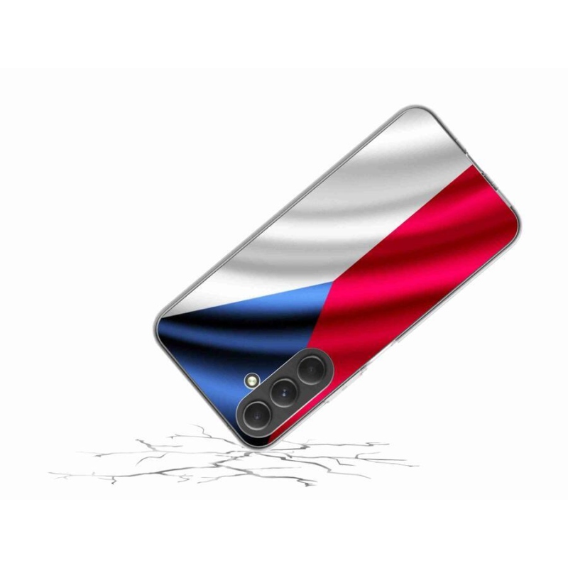 Gélový kryt mmCase na mobil Samsung Galaxy A54 5G - česká vlajka