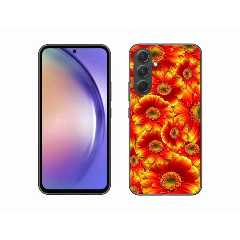 Gélový kryt mmCase na mobil Samsung Galaxy A54 5G - gerbera 1