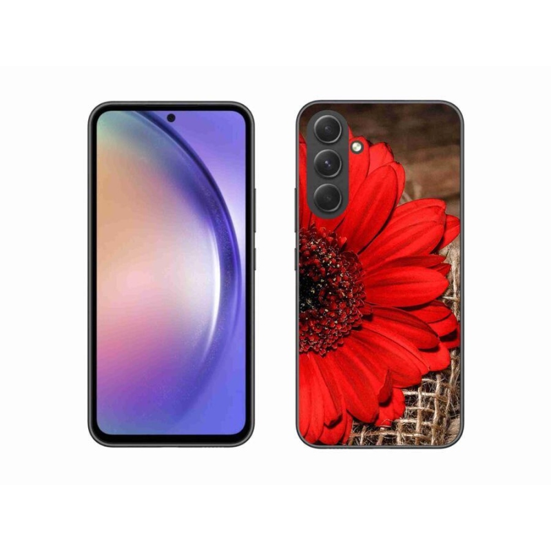 Gélový kryt mmCase na mobil Samsung Galaxy A54 5G - gerbera