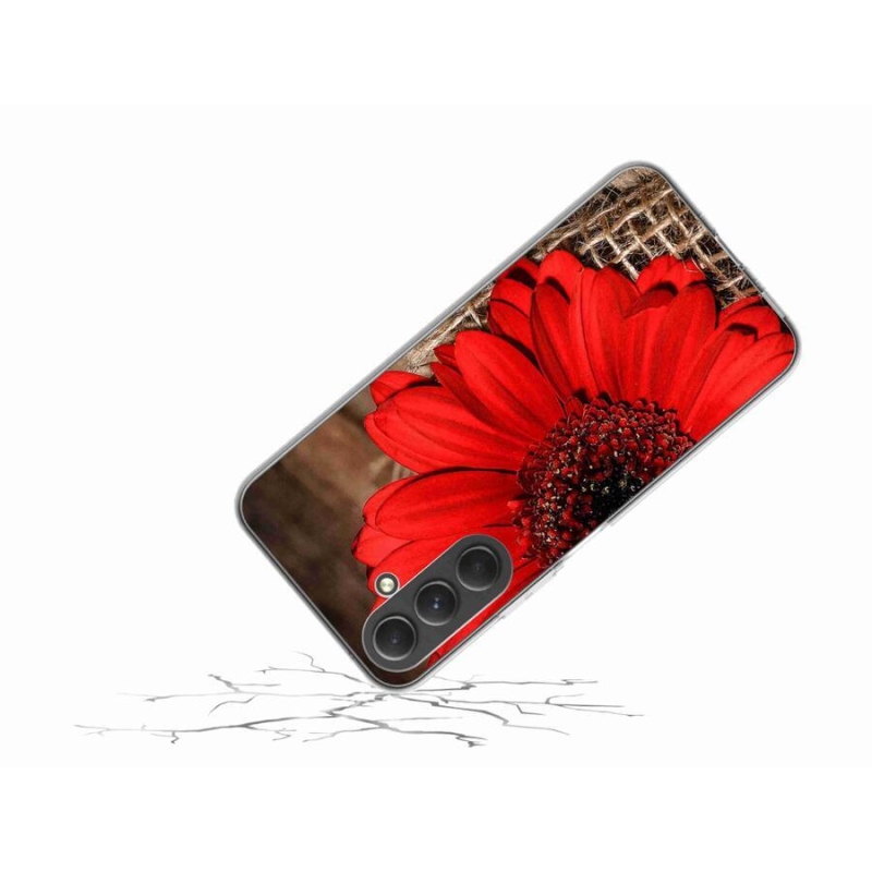 Gélový kryt mmCase na mobil Samsung Galaxy A54 5G - gerbera