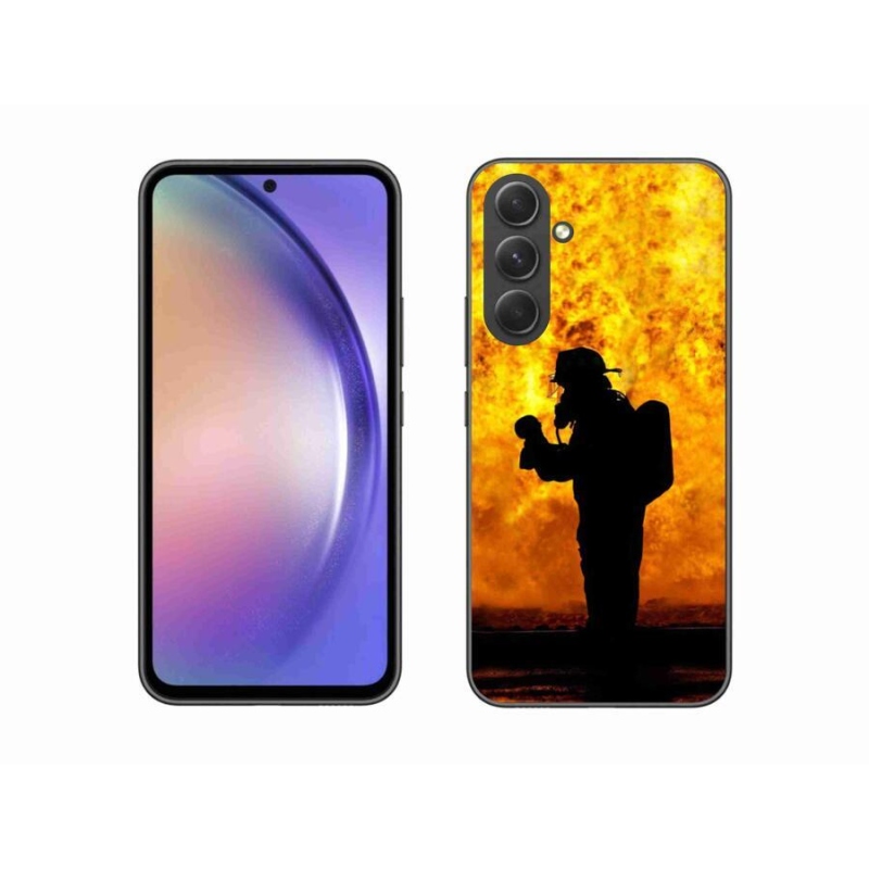 Gélový kryt mmCase na mobil Samsung Galaxy A54 5G - hasič