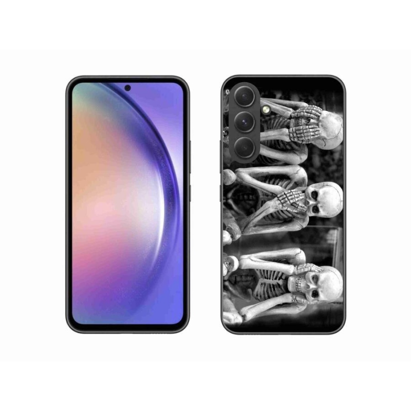 Gélový kryt mmCase na mobil Samsung Galaxy A54 5G - kostlivci