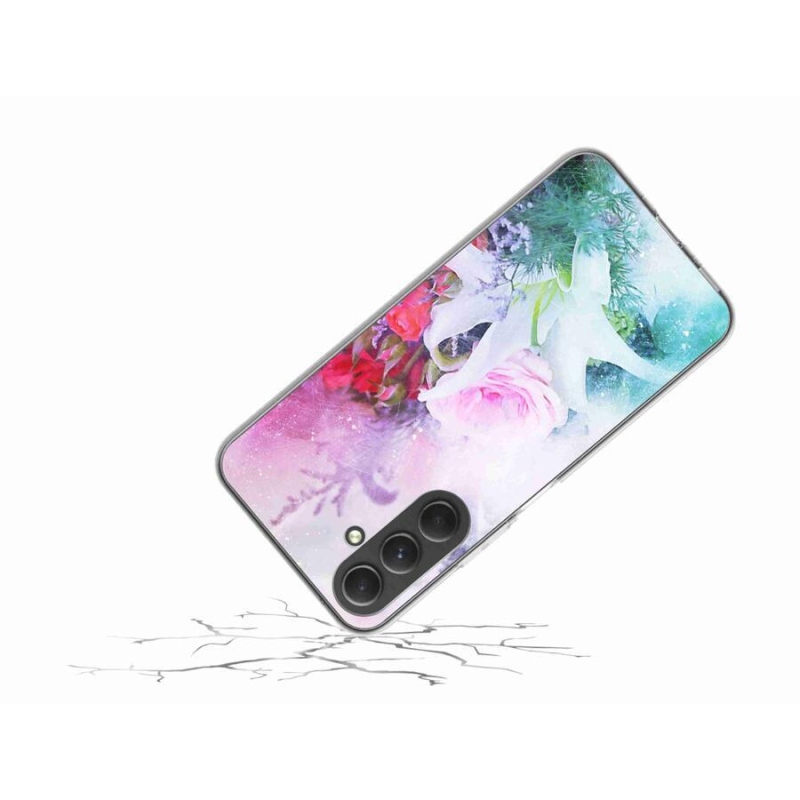 Gélový kryt mmCase na mobil Samsung Galaxy A54 5G - kvety 4