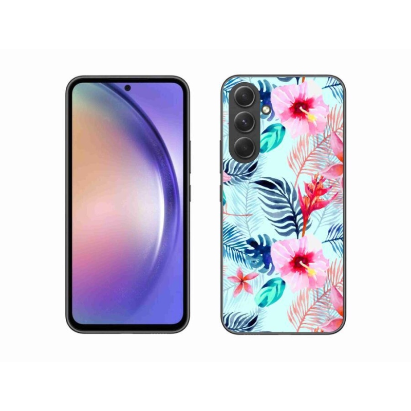 Gélový kryt mmCase na mobil Samsung Galaxy A54 5G - kvety