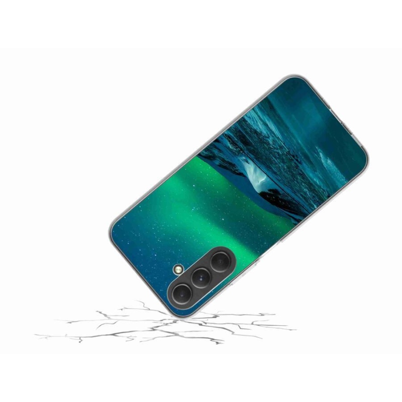 Gélový kryt mmCase na mobil Samsung Galaxy A54 5G - polárna žiara