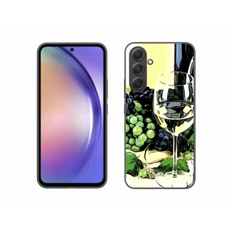 Gélový kryt mmCase na mobil Samsung Galaxy A54 5G - pohár vína