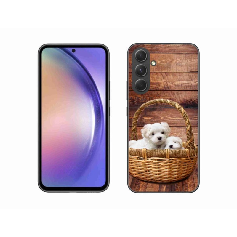 Gélový kryt mmCase na mobil Samsung Galaxy A54 5G - šteniatka