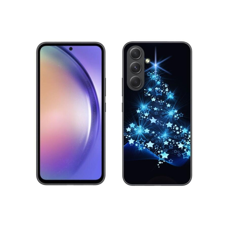 Gélový kryt mmCase na mobil Samsung Galaxy A54 5G - vianočný stromček