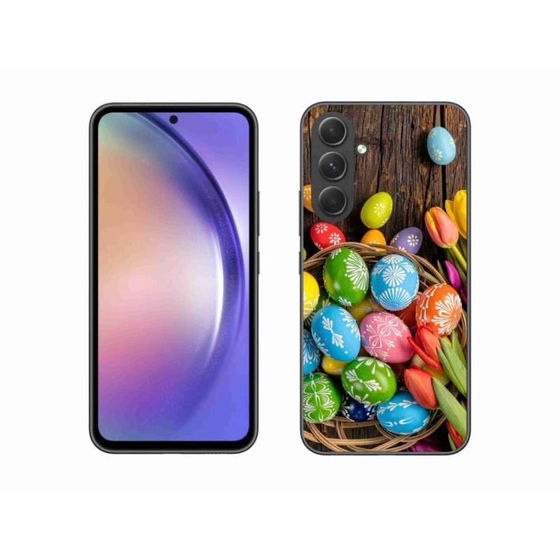 Gélový kryt mmCase na mobil Samsung Galaxy A54 5G - veľkonočné vajíčka