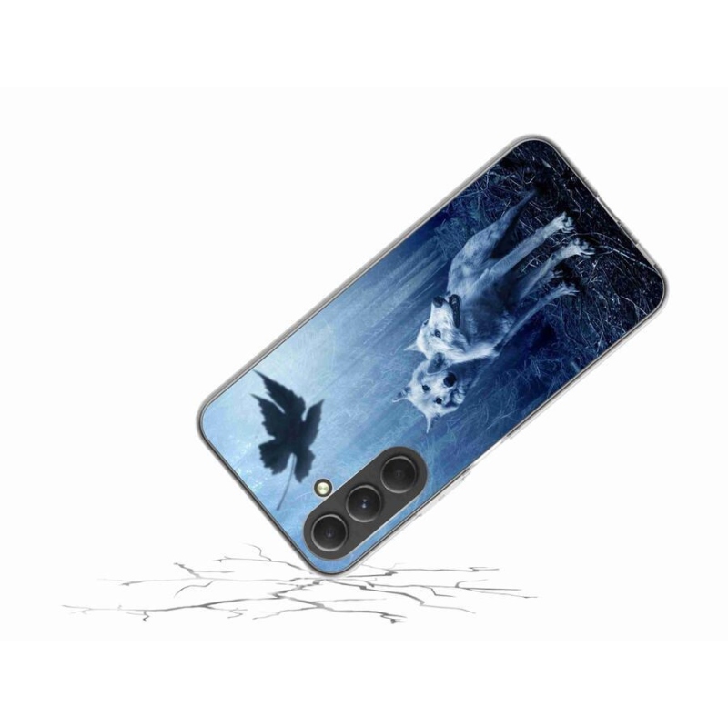 Gélový kryt mmCase na mobil Samsung Galaxy A54 5G - vlci v lese