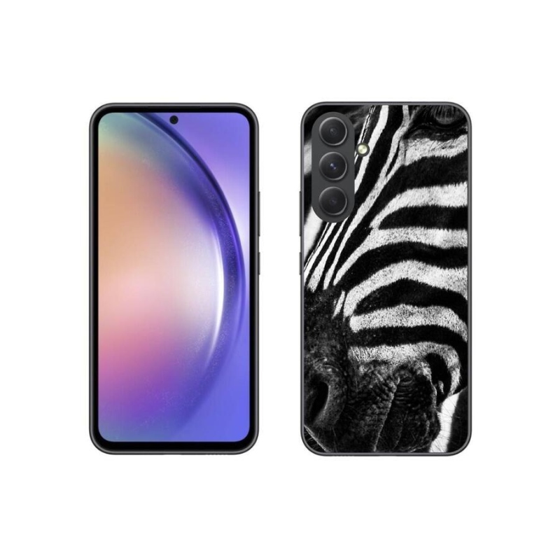 Gélový kryt mmCase na mobil Samsung Galaxy A54 5G - zebra