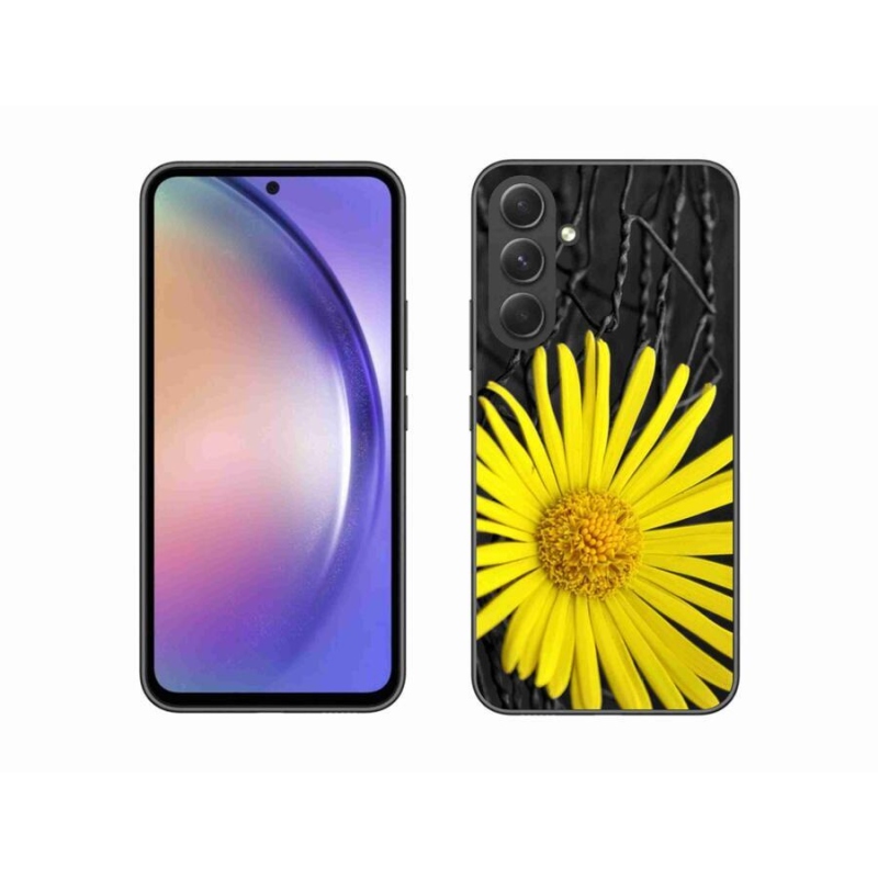 Gélový kryt mmCase na mobil Samsung Galaxy A54 5G - žltá kvetina