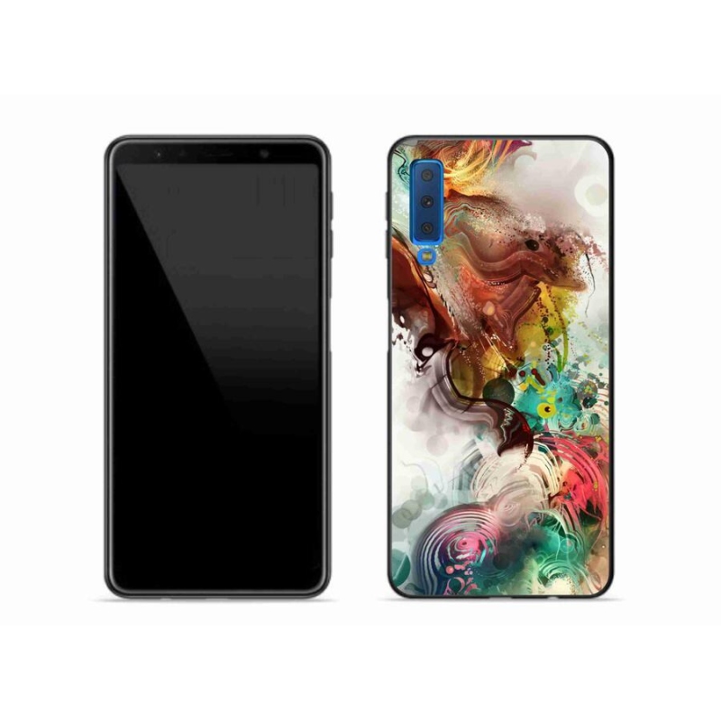 Gélový kryt mmCase na mobil Samsung Galaxy A7 (2018) - abstrakt 1