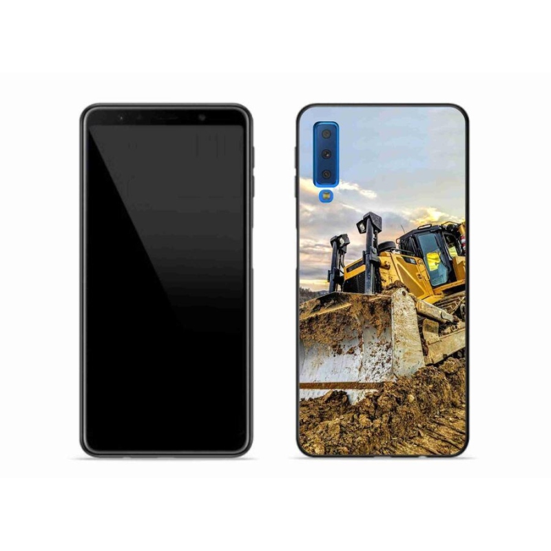 Gélový kryt mmCase na mobil Samsung Galaxy A7 (2018) - bager