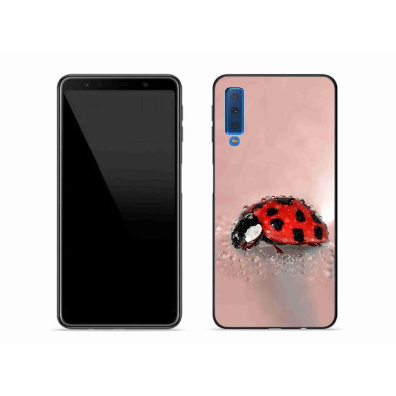 Gélový kryt mmCase na mobil Samsung Galaxy A7 (2018) - lienka