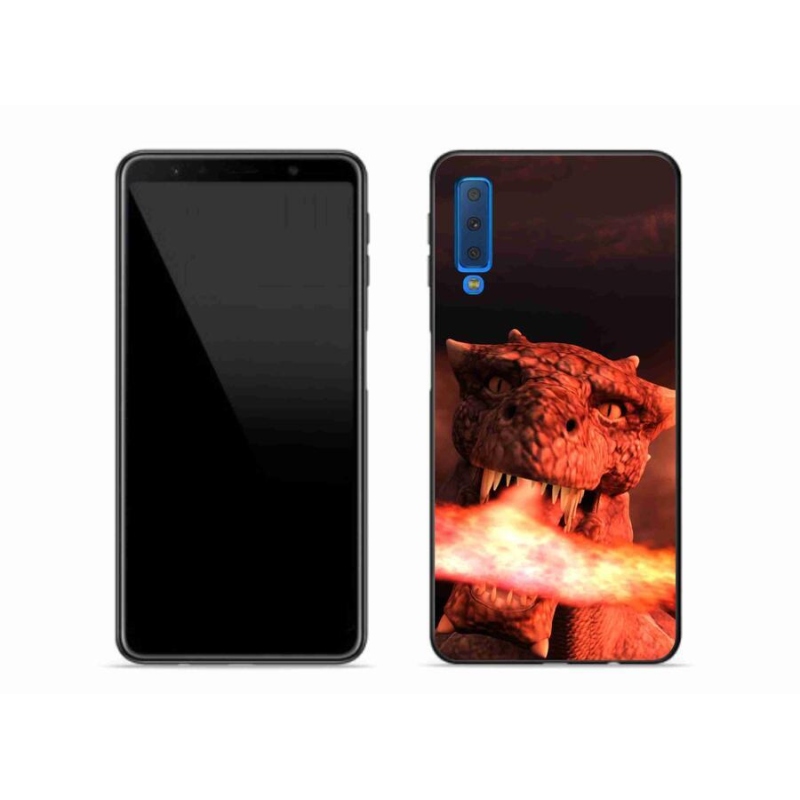 Gélový kryt mmCase na mobil Samsung Galaxy A7 (2018) - drak