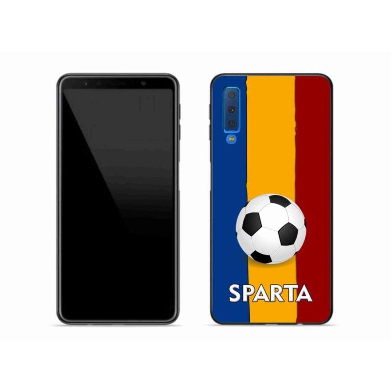 Gélový kryt mmCase na mobil Samsung Galaxy A7 (2018) - futbal 1