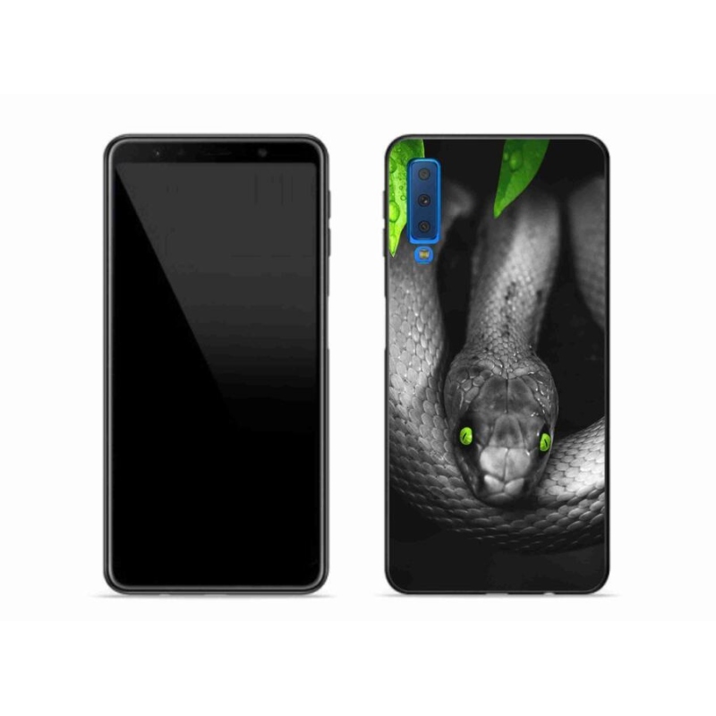 Gélový kryt mmCase na mobil Samsung Galaxy A7 (2018) - had