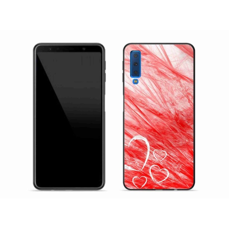 Gélový kryt mmCase na mobil Samsung Galaxy A7 (2018) - heart