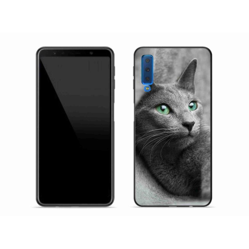 Gélový kryt mmCase na mobil Samsung Galaxy A7 (2018) - mačka 2