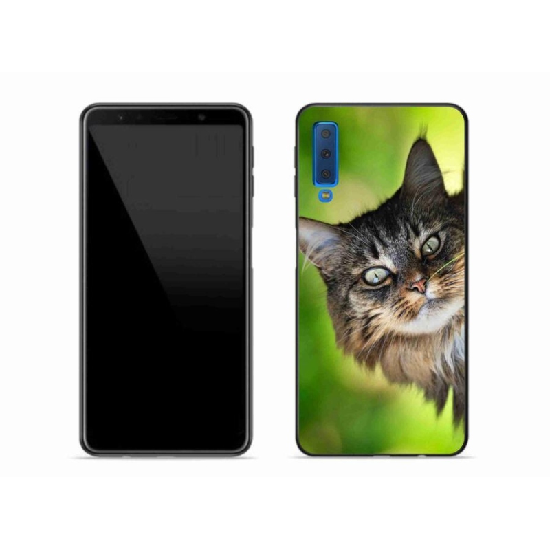 Gélový kryt mmCase na mobil Samsung Galaxy A7 (2018) - mačka 3