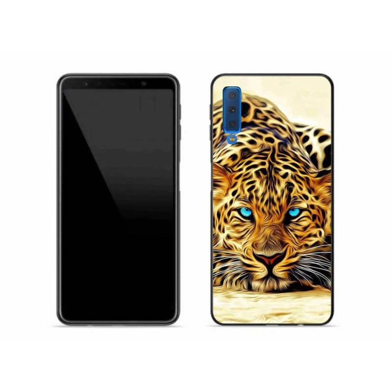 Gélový kryt mmCase na mobil Samsung Galaxy A7 (2018) - kreslený tiger