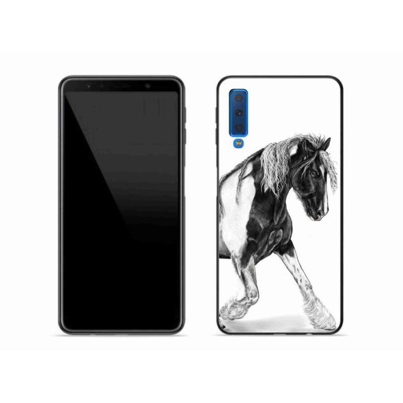 Gélový kryt mmCase na mobil Samsung Galaxy A7 (2018) - kôň