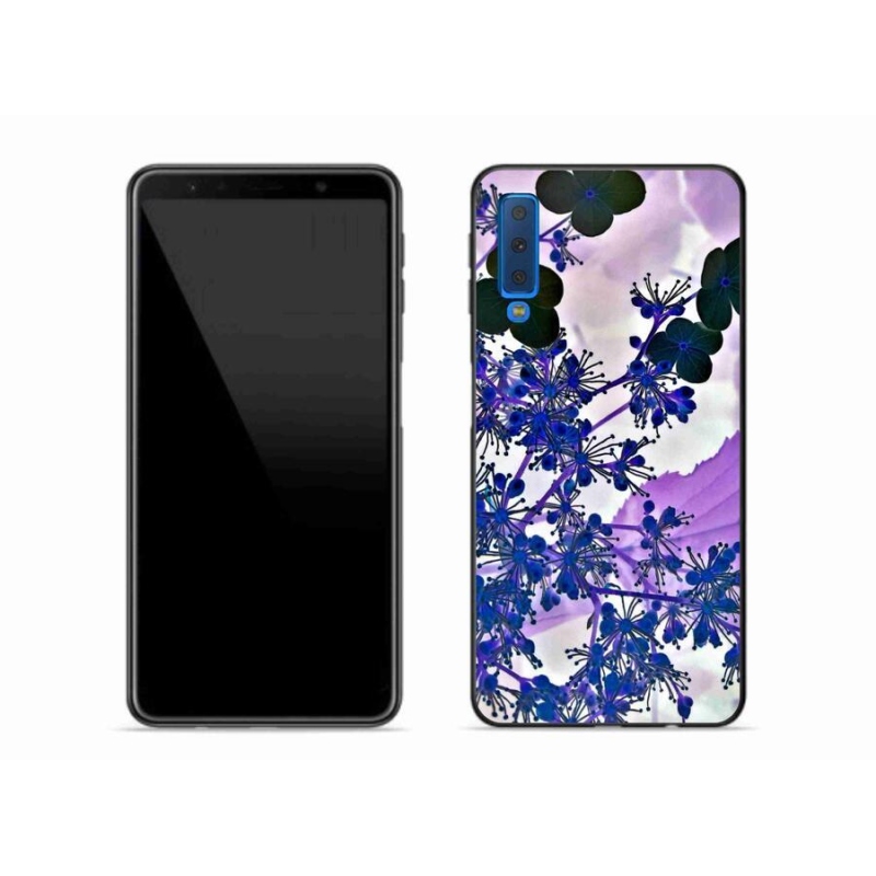 Gélový kryt mmCase na mobil Samsung Galaxy A7 (2018) - kvet hortenzie