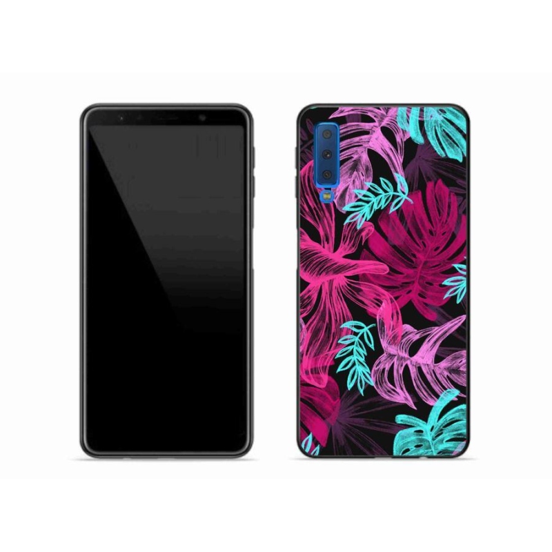 Gélový kryt mmCase na mobil Samsung Galaxy A7 (2018) - kvety 1