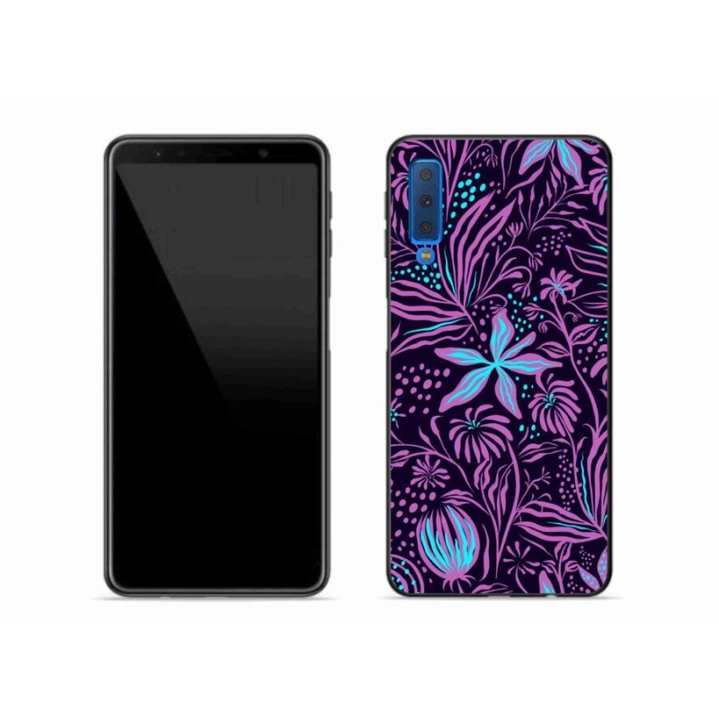 Gélový kryt mmCase na mobil Samsung Galaxy A7 (2018) - kvety 2