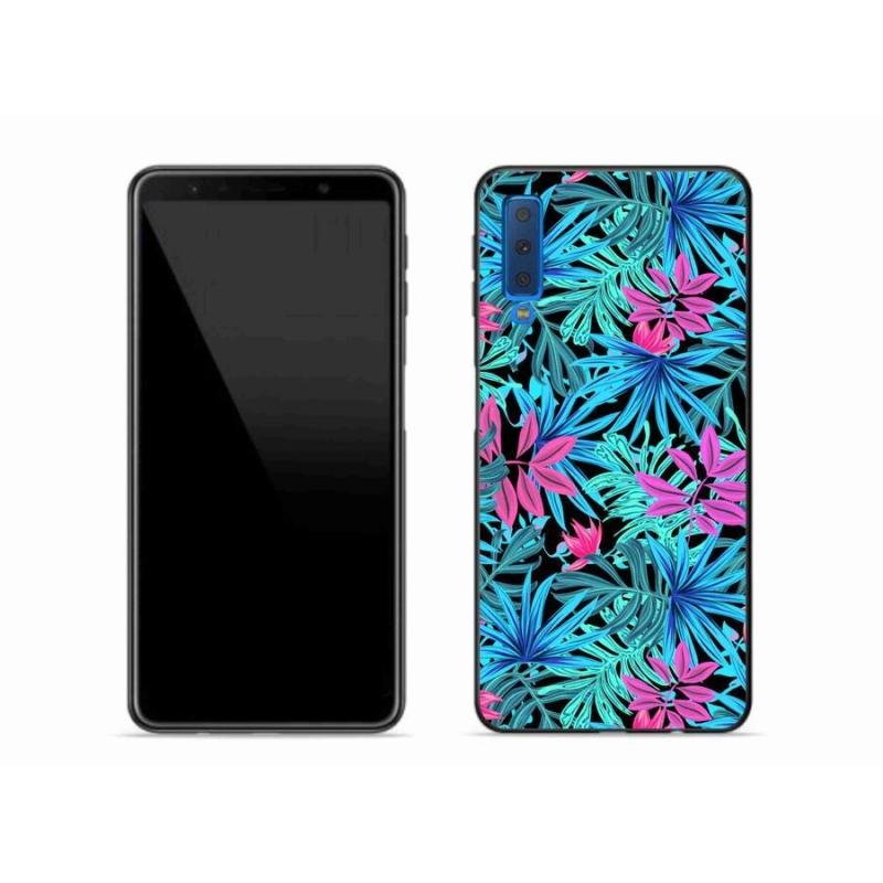 Gélový kryt mmCase na mobil Samsung Galaxy A7 (2018) - kvety 3