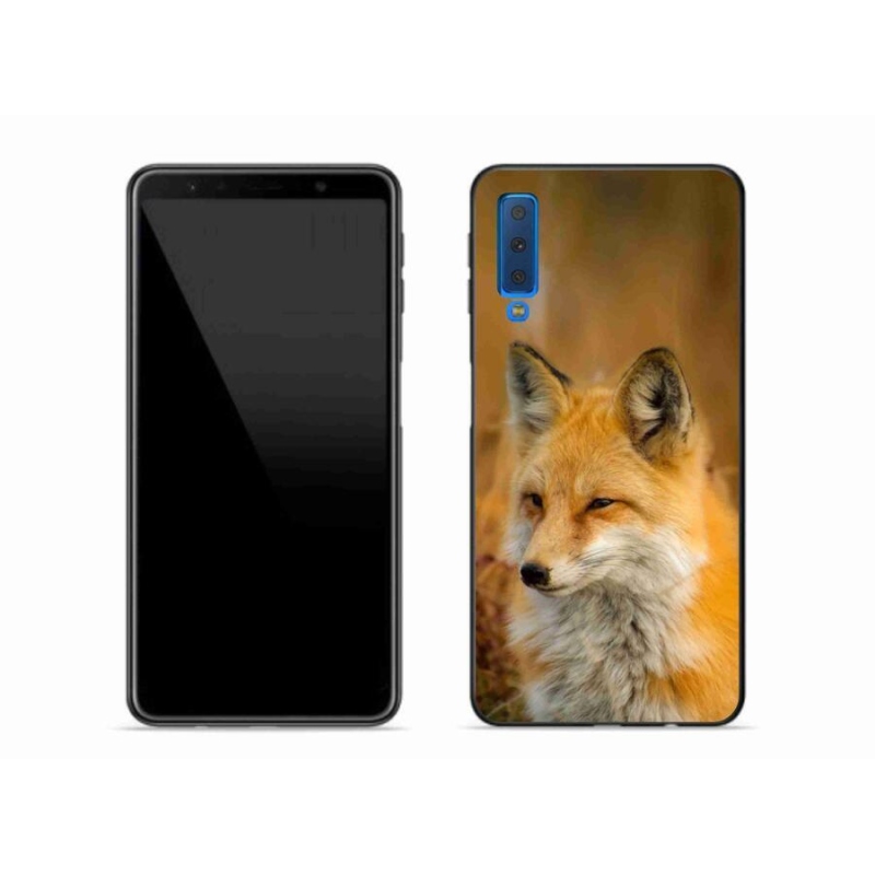 Gélový kryt mmCase na mobil Samsung Galaxy A7 (2018) - líška