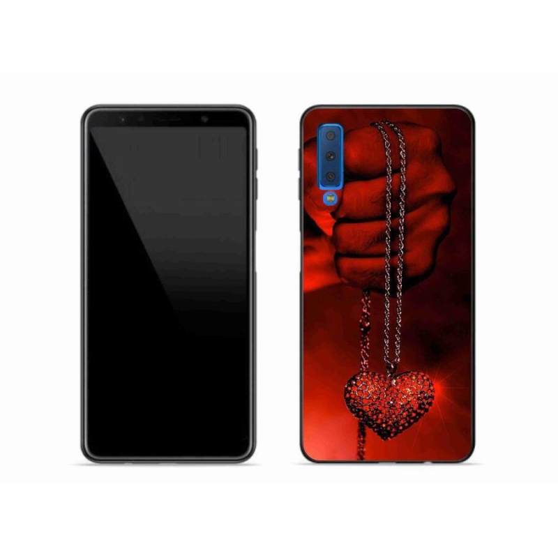 Gélový kryt mmCase na mobil Samsung Galaxy A7 (2018) - náhrdelník